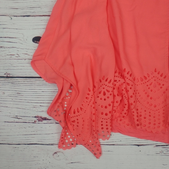 Alyx Lazer Cut Patterned Flowy Tank - Picture 2 of 8